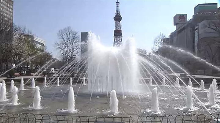 札幌・大通公園の噴水再開、ＧＷ前に“ポロクル”営業開始 TBS NEWS