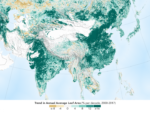 中国とインドで緑地増加が進んでいる！？ NASAの衛星データから判明 | Webマガジン「AXIS」｜Web Magazine AXIS